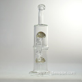 NEW DESIGN HIGH BOROSILICATE GLASS WATER PIPE WITH 2 ARM TREE PERC WIGWAG SMOKING WATER PIPE